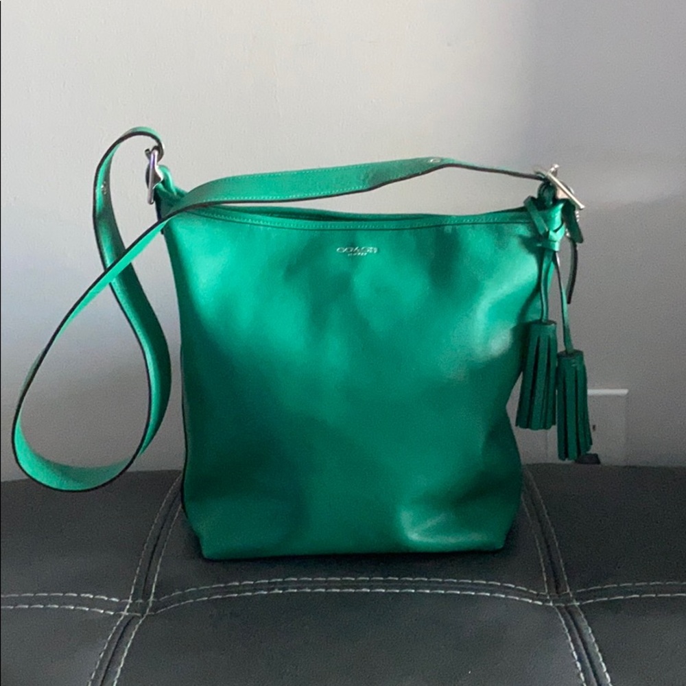 Coach Duffel Bag In Emerald Green Gem